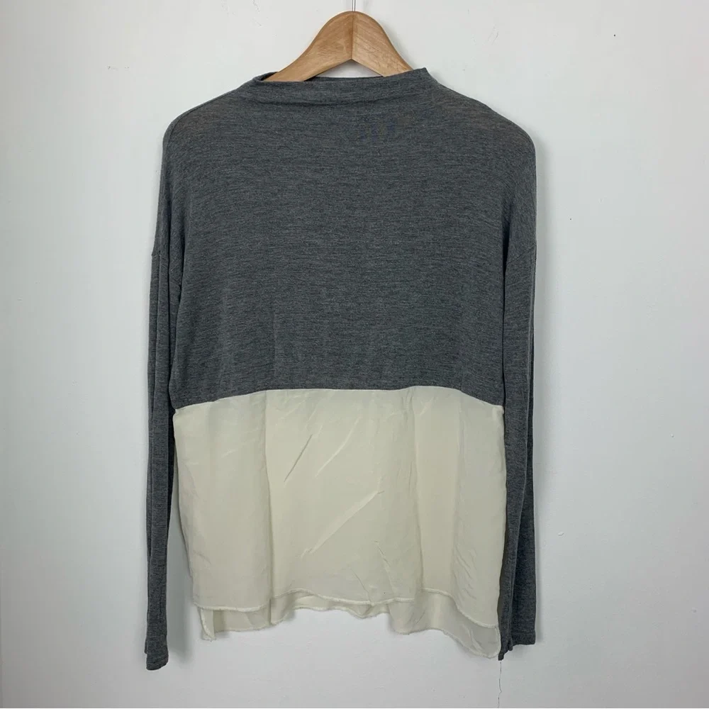 Aritzia Wilfred with Silk Colourblock Tunic Top - Picture 2 of 9